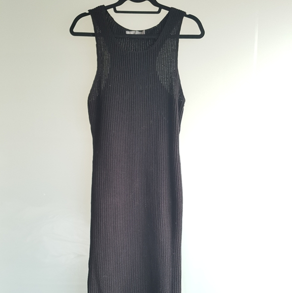 ASOS maxi sleeveless sweater dress with frill trim - Picture 1 of 4